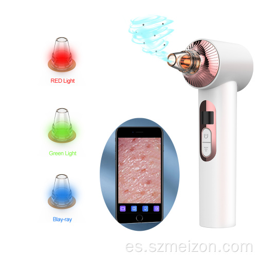 Aspirador eléctrico para eliminar espinillas con burbujas pequeñas con cámara
